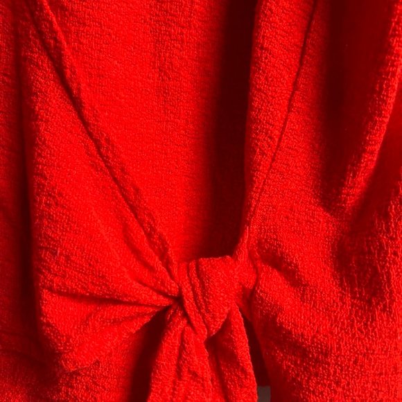 MADEWELL CROSSBODY RED BLOUSE - Picture 2 of 3